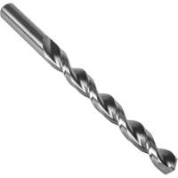 Parabolic Flute Jobber Drill Bit, High Speed Steel, 5/64", 2" L, 1" Flute, 135° Point Angle Action Paper