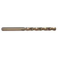 Taper Length Drill Bit, 1/16", High Speed Cobalt, 1-3/4" Flute, 135° Point Action Paper
