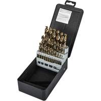Heavy-duty Screw Machine Drill Bit Set, 29 Pieces, High Speed Cobalt Action Paper