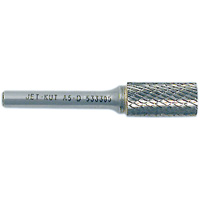 JET-KUT Cylindrical Shape Bur, 1/4" Dia., 1/4" Shank, 5/8" Depth of Cut Action Paper