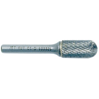 JET-KUT Round Nose Shape Bur, 1/4" Dia., 5/8" Depth of Cut Action Paper