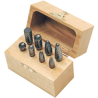 CBK-8 Carbide Bur Set in Wooden Box, 8 Pieces Action Paper