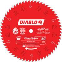 Contractor Saw Blades - Fine Finishing Saw Blades, 10", 60 Teeth, Wood Use Action Paper