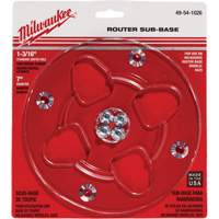 Embase transparente avec un diam&egrave;tre de 7" et un orifice central de 1-3/16" Action Paper