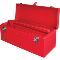 ATB100 Portable Tool Box with Metal Tool Tray, 8-3/4" D x 21" W x 9" H, Red Action Paper