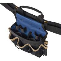 Combin&eacute;s de ceinture &agrave; outils &agrave; 20 pochettes, Polyester, Noir Action Paper