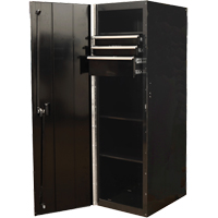 RX Series Side Cabinet, 3 Drawers, 19" W x 25" D x 61" H, Black Action Paper