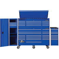 RX Series Side Cabinet, 7 Drawers, 19" W x 25" D x 39-1/4" H, Blue TEQ496 | Action Paper