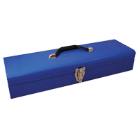 Low Profile Utility Tool Box, 20" D x 6-1/4" W x 5" H, Blue Action Paper