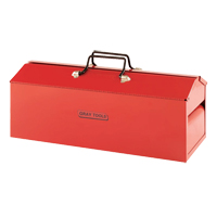 Tool Box, 8-13/20" D x 21-3/10" W x 9" H, Red Action Paper
