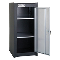 Side Rider Cabinet, 2 Drawers, 14-3/4" W x 18" D x 33-3/4" H, Black Action Paper