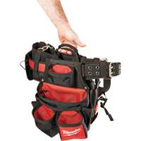 Contractor Work Belt With  Suspension Rig, Nylon, Black Action Paper