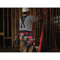 Contractor Work Belt With  Suspension Rig, Nylon, Black Action Paper
