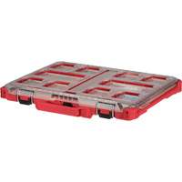 Packout Low-Profile Organizer, 19-3/4" x 16-2/5" x 2-1/2", Black/Red Action Paper