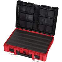 Packout Tool Case with Customizable Insert, 20-7/10" x 15-1/5" x 6-1/5", Black/Red Action Paper