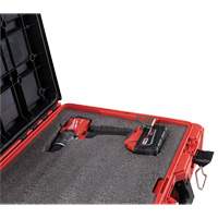 Packout Tool Case with Customizable Insert, 20-7/10" x 15-1/5" x 6-1/5", Black/Red Action Paper