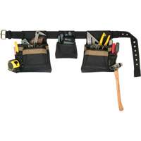 Deluxe Tool Belt Combo, Polyester, Black Action Paper