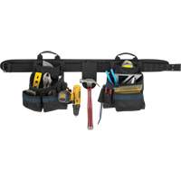 Electrician's Tool Belt, Polyester, Black Action Paper