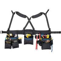 Carpenter's Tool Belt, Polyester, Black Action Paper