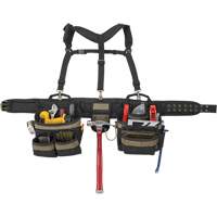Deluxe Tool Belt, Polyester, Black Action Paper