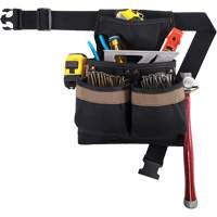 Small Deluxe Tool Belt, Polyester, Black Action Paper