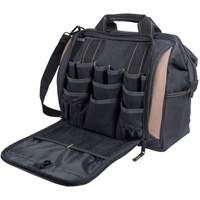 Multi-Compartment Tool Carrier, Polyester, 33 Pockets, Black Action Paper