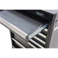 Chariot &agrave; outils industriel, 7 tiroirs, 27" la x 18-3/4" p x 39" h, Noir Action Paper