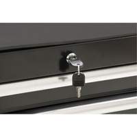 Chariot &agrave; outils industriel, 7 tiroirs, 27" la x 18-3/4" p x 39" h, Noir Action Paper