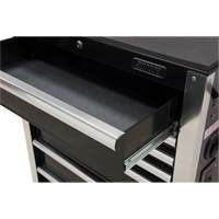 Heavy-Duty Tool Cart, 7 Drawers, 28" W x 22" D x 42-3/8" H, Black Action Paper