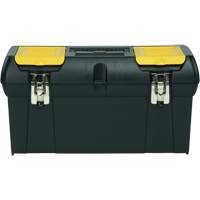 2000 Series Tool Box with Tray, 24" W x 11-1/4" D x 11" H, Black/Yellow Action Paper