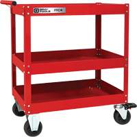 PRO+ Series Heavy-Duty Utility Cart, 3 Tiers, 30-1/5" x 38-1/3" x 19-1/2" TER130 | Action Paper
