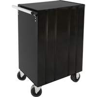 Industrial Tool Cart, 3 Drawers, 29-4/5" W x 21-1/5" D x 38-4/5" H, Black Action Paper
