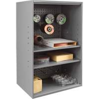Abrasive Storage Cabinet with Pegboard, Steel, 19-7/8" x 14-1/4" x 32-3/4", Grey TER219 | Action Paper