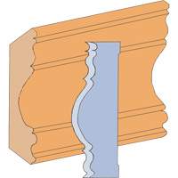 Large Cove Moulding Cutter Set Action Paper