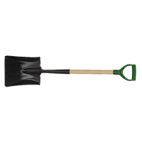 Square Point Shovel, Wood, Tempered Steel Blade, D-Grip Handle, 29" Long TFX924 | Action Paper