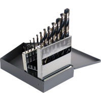 Drill Sets, 15 Pieces, High Speed Steel Action Paper
