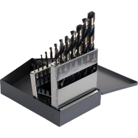 Drill Sets, 15 Pieces, High Speed Steel Action Paper