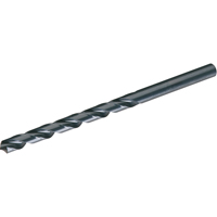 Jobber Length Drill Bits, High Speed Steel, 1/64", 3/4" L, 3/16" Flute, 118° Point Angle Action Paper