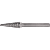 Solid Carbide Burrs - Taper Shape Radius End 14° Action Paper