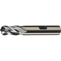 Centre Cutting Ball Nose Single End Finishers, 1/4" Dia., 4 Flutes, High Speed Steel Action Paper