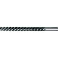High Spiral Spirex&reg; Taper Pin Reamer, #5 Drill, #5 Reamer, Spiral Flute, High Speed Steel, Taper Shank Action Paper