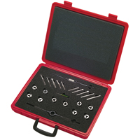 Tap & Die Sets with Production Hand Taps and Carbon Steel Round Adjustable Dies, 20 Pieces Action Paper