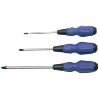 Phillips TORQUE DRIVE&reg; Screwdriver, #1, 4" L, Cushion Grip Handle Action Paper