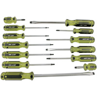 Jeu de tournevis &agrave; manche g&eacute;ante pour m&eacute;caniciens JHMSS-13, 13 mcx, Magn&eacute;tique Action Paper