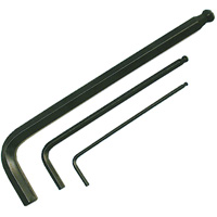 Long Arm Hex Key Wrench, Ball End, 5/64" x L Shape Action Paper