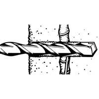 Rotary Rebar Cutters, 3/8", SDS-Plus Shank, Carbide Action Paper