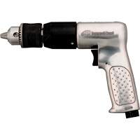 Air Drill, 4 CFM, 1/4" NPTF, 94 dBA, 1/2" Chuck, Keyed Action Paper