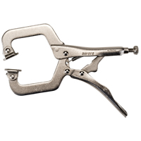 Locking Pliers with Swivel Pads, 6" Length, C-Clamp Action Paper