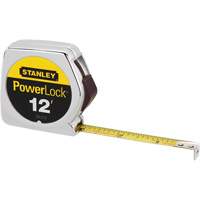 PowerLock&reg; Tape Measure, 1/2" x 12', Imperial Graduations Action Paper