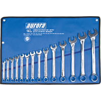 Wrench Set, Combination, 14 Pieces, Metric Action Paper